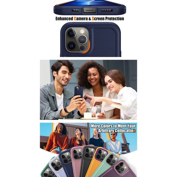 KOVASIA iPhone 13 Pro Max Case - Shockproof, Drop-Proof, Slim Design - Blue - Picture 9 of 16